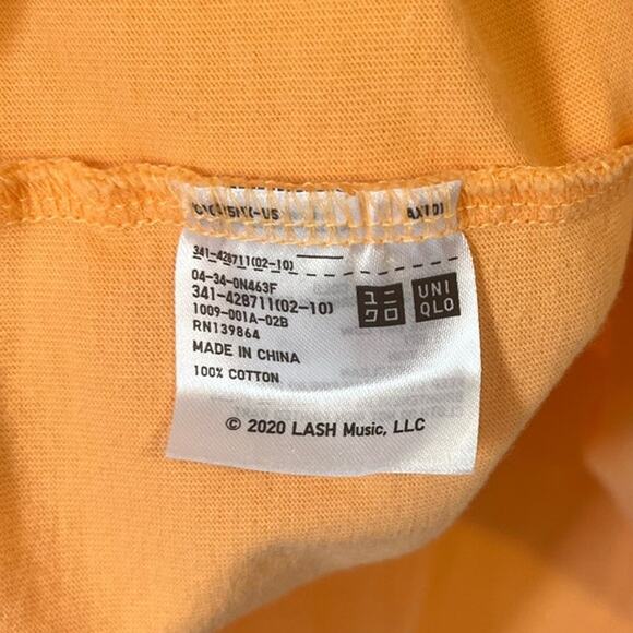 Billie Eilish x Uniqlo x Takashi Murakami Unisex UT T-shirt Orange sz. XL Rare! - Picture 5 of 6